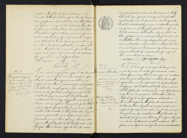 Metz-le-Comte : actes d'état civil.