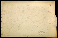 Montsauche-les-Settons, cadastre ancien : plan parcellaire de la section C dite de Champ-Gazon, feuille 6