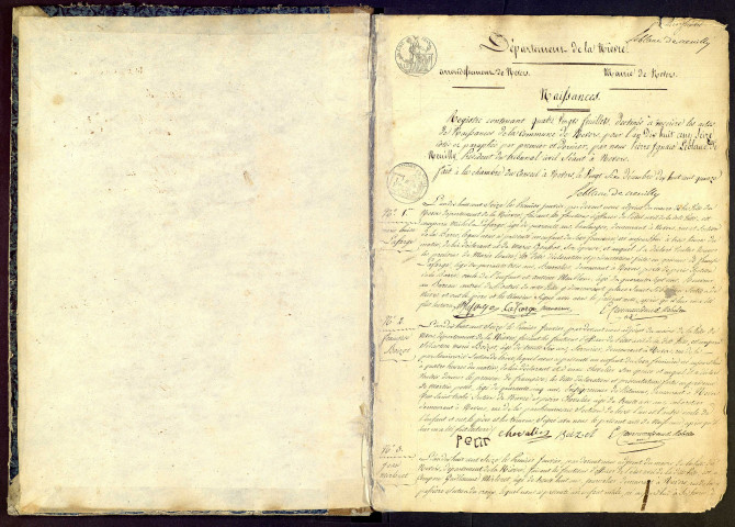 Nevers : actes d'état civil.