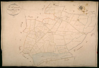 Saint-Amand-en-Puisaye, cadastre ancien : plan parcellaire de la section D dite de la Ville, feuille 3