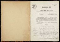 Parigny-les-Vaux : actes d'état civil.