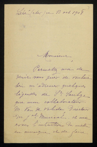 ROUYER (Héloïse), à Léré (Cher) : 2 lettres.