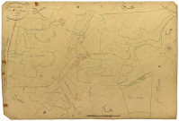 Dun-les-Places, cadastre ancien : plan parcellaire de la section B dite de Vermot, feuille 2