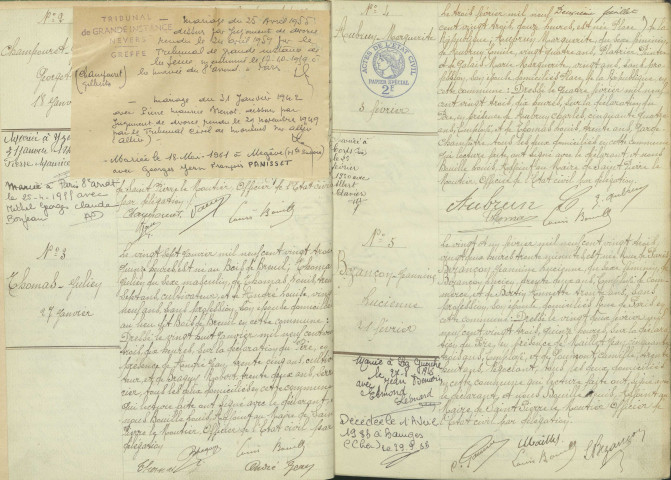 Saint-Pierre-le-Moûtier : actes d'état civil (naissances).