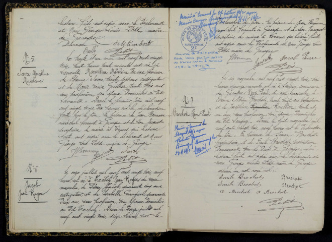 Gâcogne : actes d'état civil.