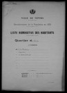 Nevers, Quartier de Loire, 5e section : recensement de 1931