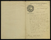 GUENEAU (Victor), membre de la Société académique du Nivernais (1835-1919) : 3 lettres.