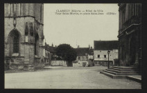 CLAMECY – (Nièvre) – Hôtel de Ville – Tour Saint-Martin, et place Saint-Jean « EDSA »