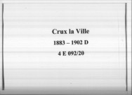 Crux-la-Ville : actes d'état civil (décès).