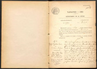 Nuars : actes d'état civil.