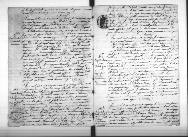 Montigny-en-Morvan : actes d'état civil.