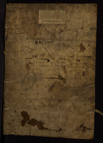 Tenures personnelles à Nevers et ses environs : terrier avec table nominative.