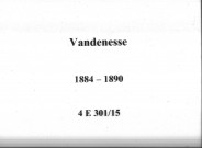 Vandenesse : actes d'état civil.