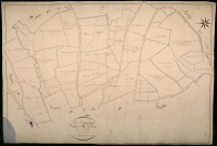 Saint-Amand-en-Puisaye, cadastre ancien : plan parcellaire de la section C dite des Rats, feuille 3