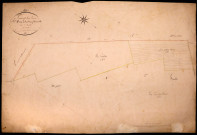 Tracy-sur-Loire, cadastre ancien : plan parcellaire de la section A dite de Bois Fleury et Fontenille, feuille 1