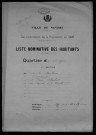 Nevers, Quartier de Nièvre, 5e section : recensement de 1926