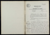 Pougues-les-Eaux : actes d'état civil (mariages).