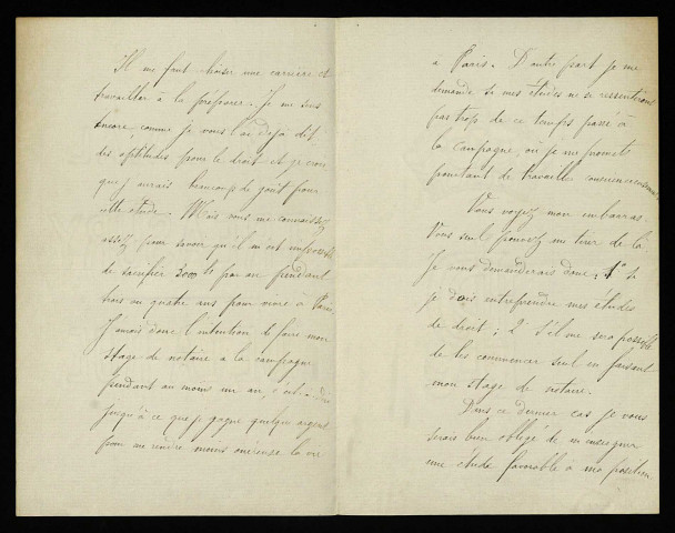 VICQUENAULT (Henri), notaire à La Charité-sur-Loire (Nièvre) : 52 lettres.