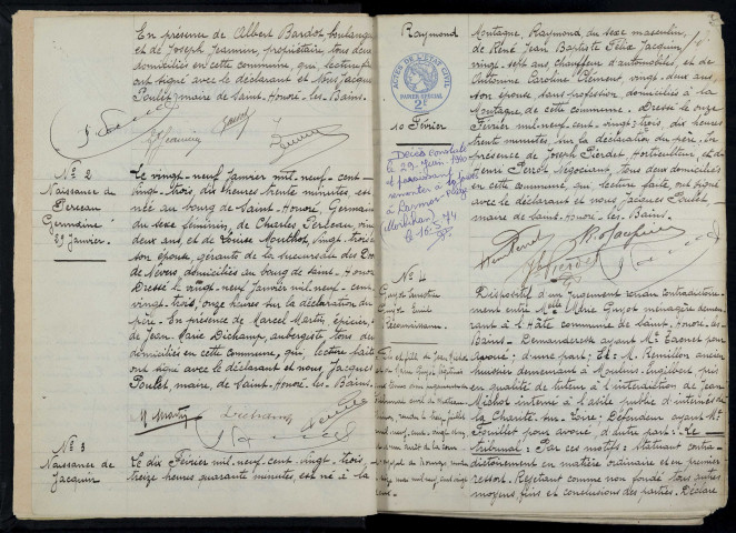 Saint-Honoré-les-Bains : actes d'état civil.