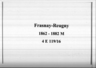 Frasnay-Reugny : actes d'état civil.