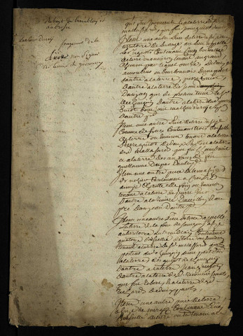 Liève du terrier de Germancy (Decize, Cossaye,Champvert).