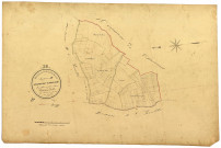 Corvol-d'Embernard, cadastre ancien : plan parcellaire de la section B dite du Village, feuille 2