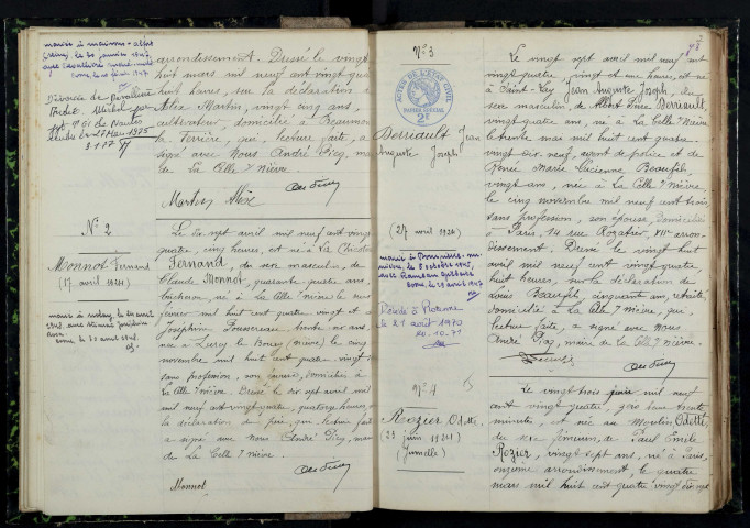 La Celle-sur-Nièvre : actes d'état civil.