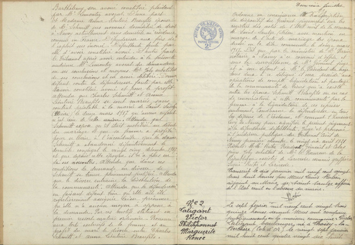 Saint-Saulge : actes d'état civil (mariages).