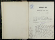 Ciez : actes d'état civil.