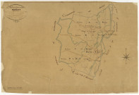Marigny-sur-Yonne, cadastre ancien : tableau d'assemblage