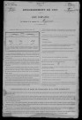 Myennes : recensement de 1901