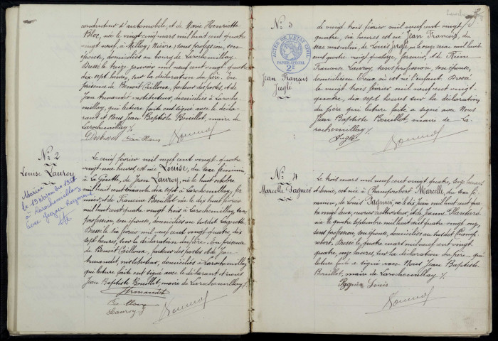 Larochemillay : actes d'état civil.