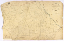 Chevannes-Changy, cadastre ancien : plan parcellaire de la section D dite du Moulin Cassiot, feuille 1