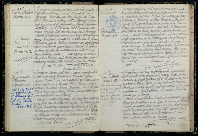 Prémery : actes d'état civil.