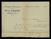 LIMANTON (Ovide), prêteur à Prémery (Nièvre) : 3 lettres.