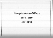 Dompierre-sur-Nièvre : actes d'état civil.