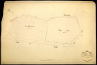 Pouilly-sur-Loire, cadastre ancien : plan parcellaire de la section B dite du Nozet, feuille 1