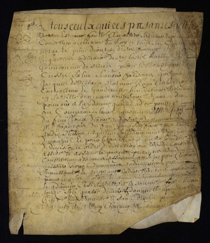 Biens et droits. - Rente hypothécaire, vente par les frères du Feuilloux à Jacques Charlois huissier à Nevers : copie du contrat de constitution du 21 mars 1660.