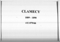Clamecy : actes d'état civil.