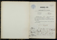 Chevroches : actes d'état civil.