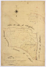 Cercy-la-Tour, cadastre ancien : plan parcellaire de la section G dite de Fontaines Noires, feuille 1