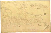 Dompierre-sur-Héry, cadastre ancien : plan parcellaire de la section B dite de Chanteloup, feuille 1