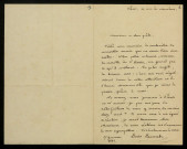 LACOMBE (Louis), compositeur (1818-1884) : 1 lettre.