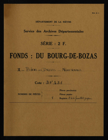 Terrier de la seigneurie de Prye, signé par Clément, notaire royal.