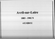 Avril-sur-Loire : actes d'état civil (naissances).