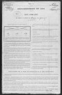 Marigny-sur-Yonne : recensement de 1901