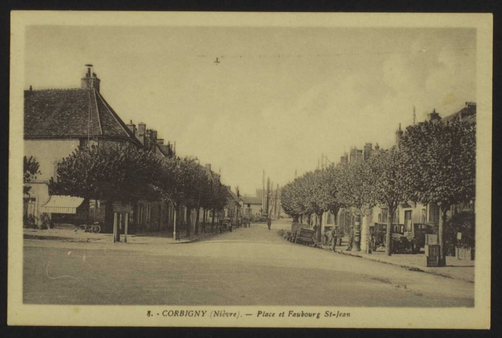 CORBIGNY (Nièvre) – Place et Faubourg St-Jean