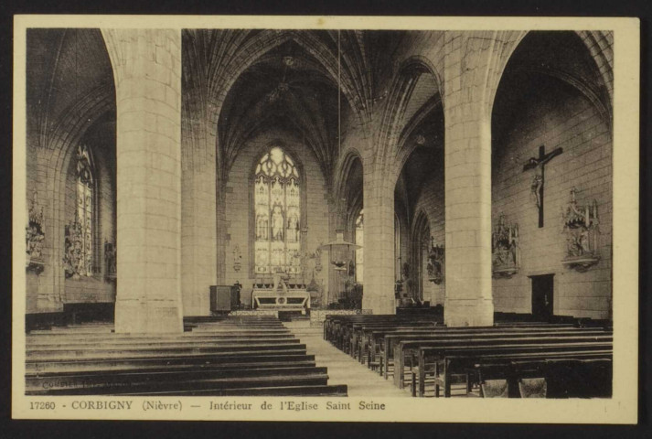 CORBIGNY (Nièvre) - Intérieur de l’Église Saint-Seine