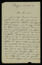 BRIFFAULT (Louise), à Montigny-aux-Amognes (Nièvre) : 1 lettre.