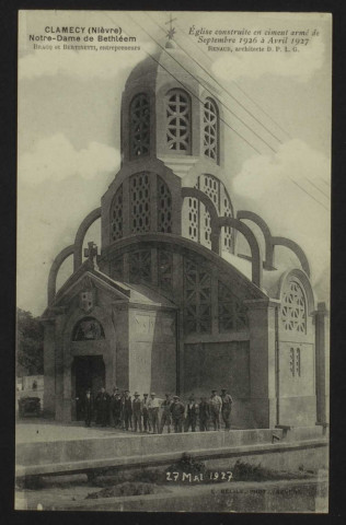 CLAMECY - (Nièvre) – Notre-Dame de Bethléem – Eglise construite de 1926 à 1927.